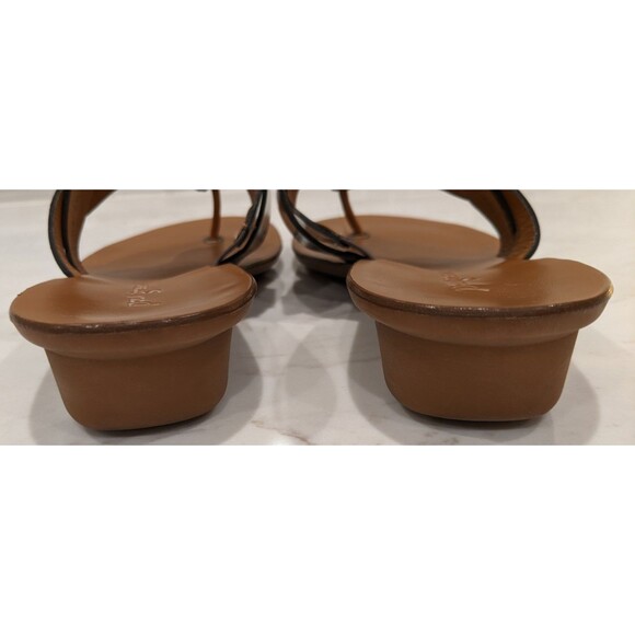 PAUL GREEN Metallic Wedge Thongs Pewter Sandals 5.5 (US 8) EXCELLENT!!! - Picture 6 of 7